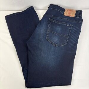 Buffalo David Bitton King Slim Bootcut Jeans Mens Dark Wash Stretch Denim 40x34